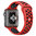 Sport Plus Silicone Band Strap for Apple Watch 38mm / 40mm / 41mm - Red (Black)